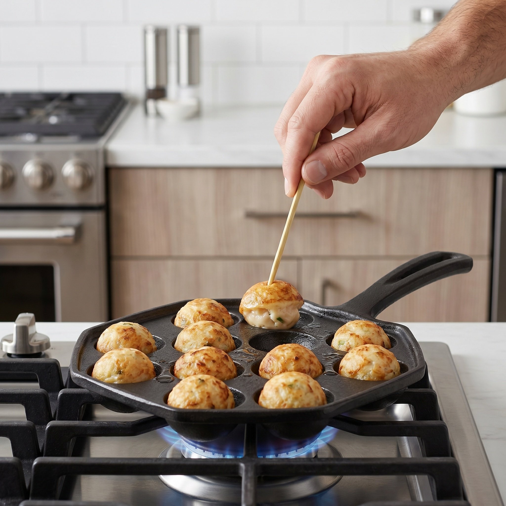 12 moldes para takoyaki, frigi - Takoyaki Grill Plate avaliação e preço